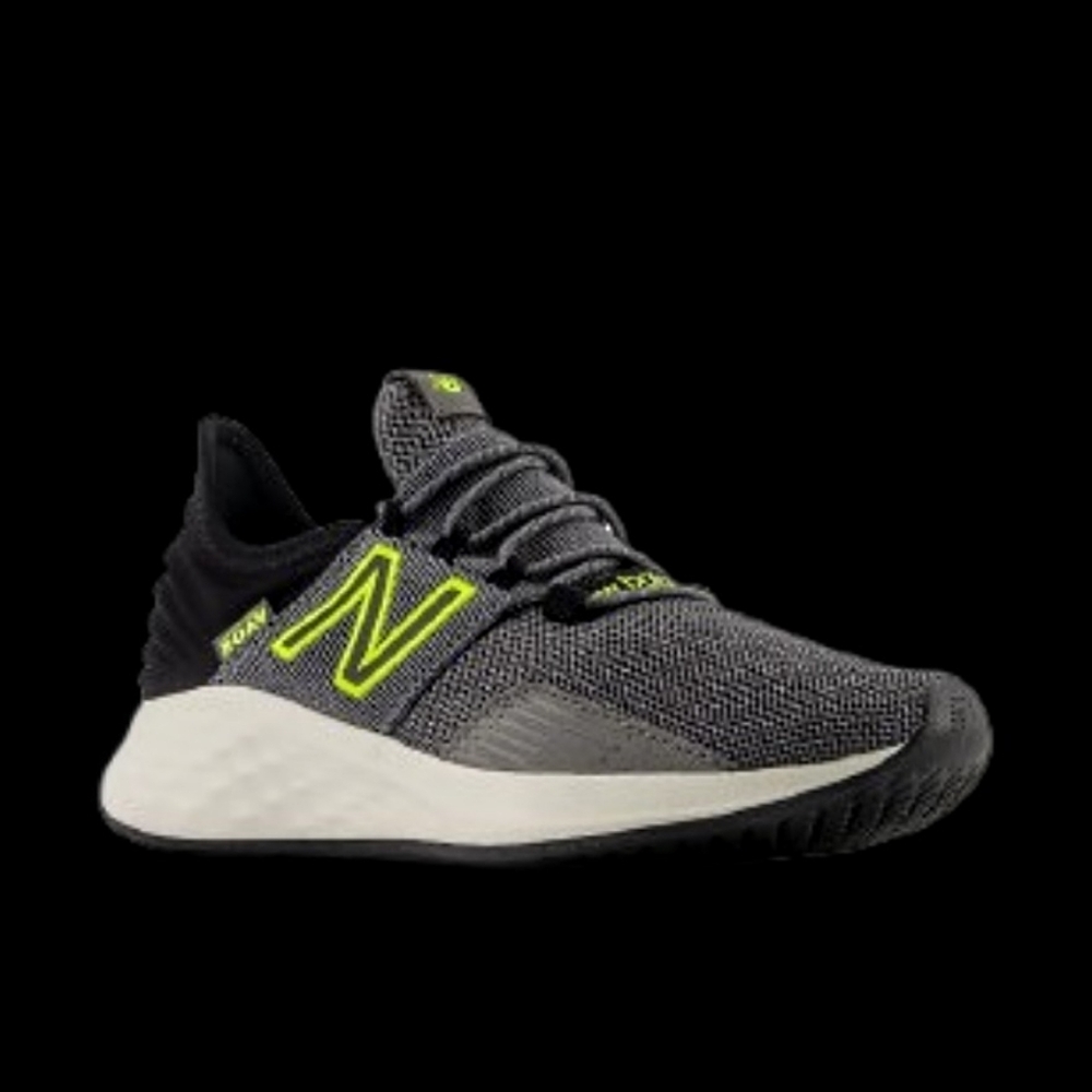 New Balance Fresh Foam Roav v1 Womens Size 7/Kids 5.5 Grey Black Volt Yellow